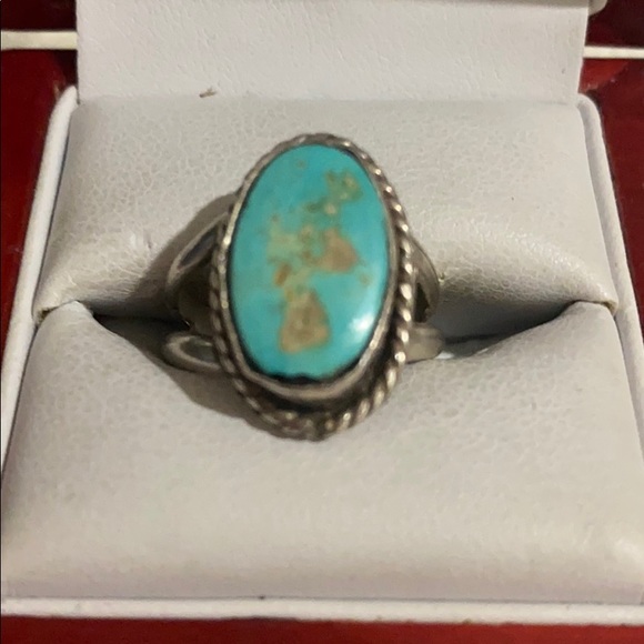 Jewelry - Sterling s turquoise stone vintage Navajo ring